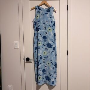 Vintage 90s Y2K Sleeveless Blue Dress Fairycore